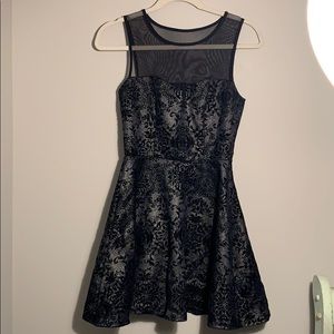 Navy pattern dress